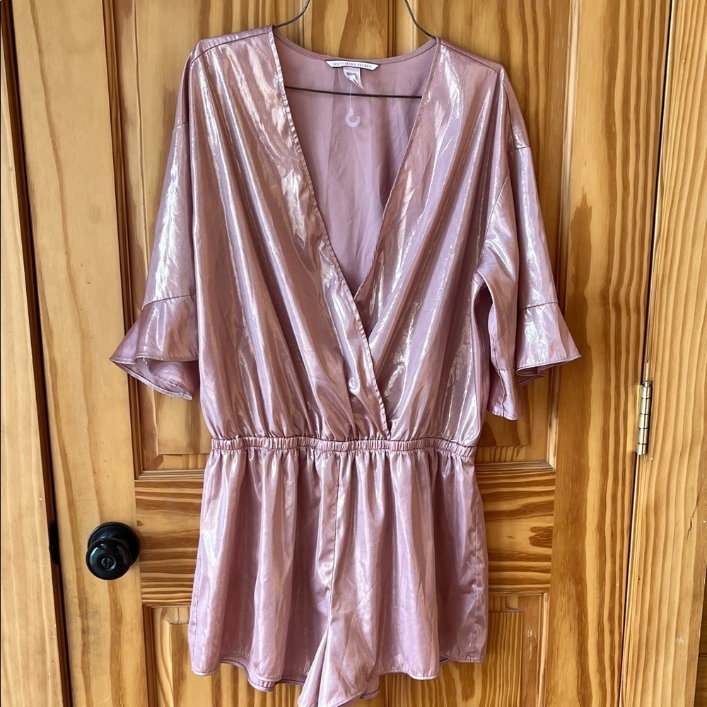 Victoria's Secret Lustrous Pink Satin Sleeper/Lounge Wear